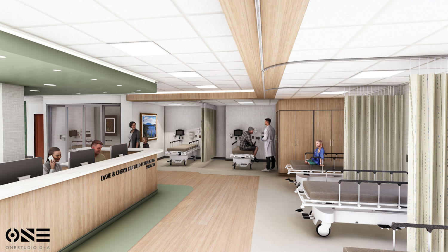 Rendering of IVCH pre and post operation space