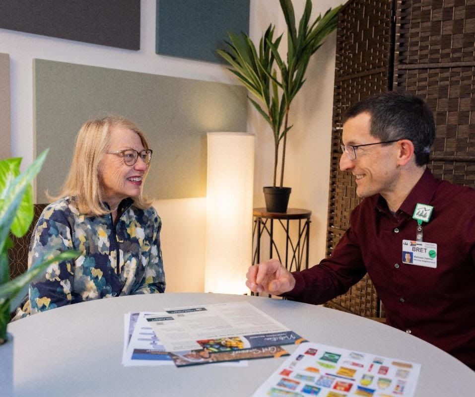 Dietitian Brett during a patient consultation