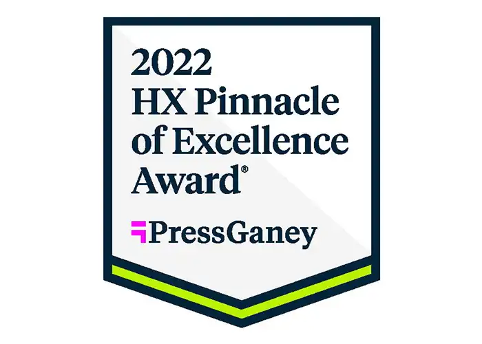 2022 Press Ganey Pinnacle of Excellence Award logo